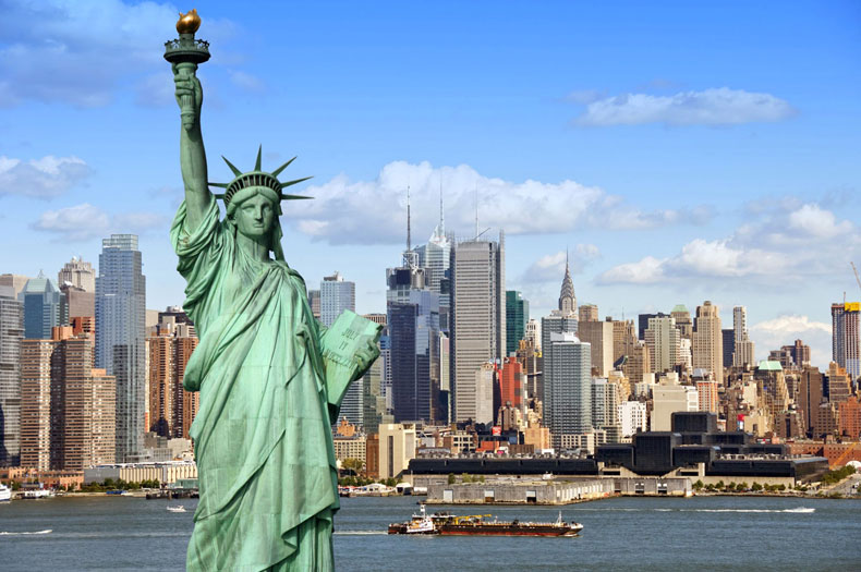 Como viajar a EEUU. Estatua de la libertad en Nueva York