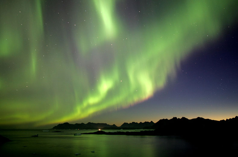 Aurora boreal en Kangerlussuaq