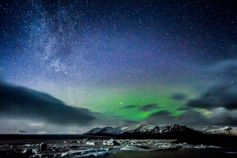 Dónde ver la aurora boreal en islandia