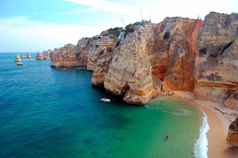 Playa de Dona Ana, el Algarve, Portugal