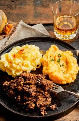 Haggis, plato típico de Escocia