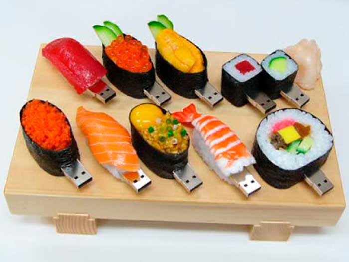 Pendrive con forma de sushi